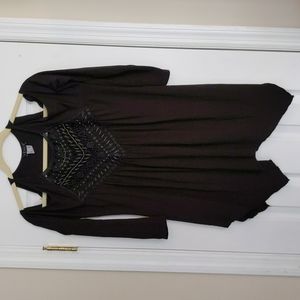Venus Cold Shoulder Black Top